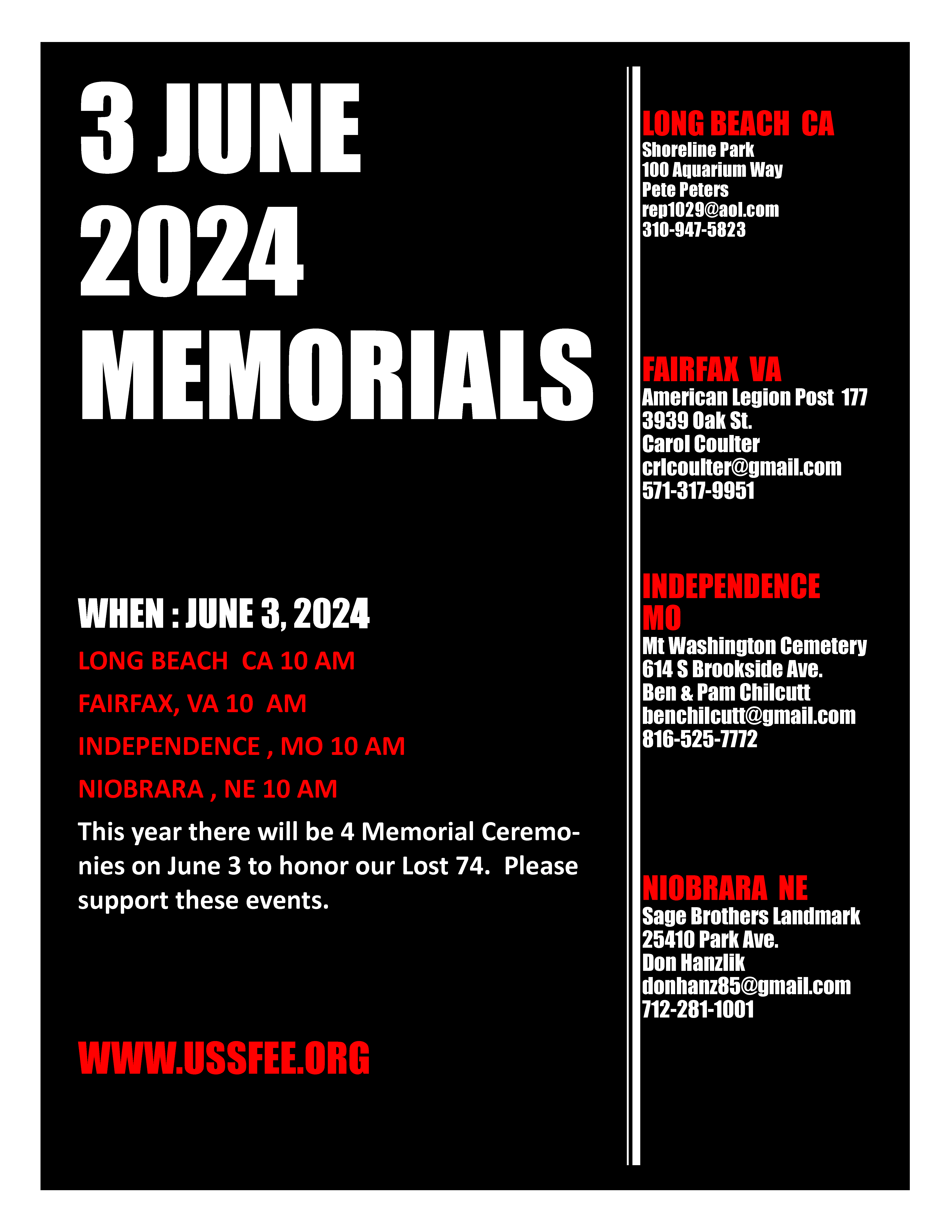 June Memorials